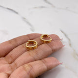 Candongas Tornillo 2.7gr / 1.3cm / Oro Rosa 18K #