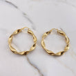 Candongas Amber 8.4gr / 4.5cm / Entorchadas Oro Amarillo 18K $