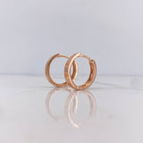 Candongas Tornillo 3.8gr / 1.7cm / Oro Rosa 18K #