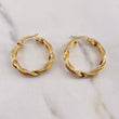 Candongas Valen 3.8gr / 3.1cm / Rayadas Oro Amarillo 18K #