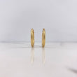 Candongas Sofi 2.1gr / 2.3cm / Rayadas Oro Amarillo 18K #