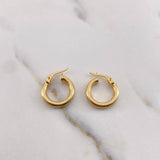 Candongas Jass 1.55gr / 1.6cm / Punteadas Oro Amarillo 18K $