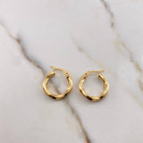 Candongas Kari 2.2gr / 2cm / Lisa Oro Amarillo 18K #