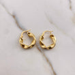 Candongas Asby 2.4gr / 2cm / Melcocha Punteadas Oro Amarillo 18K #