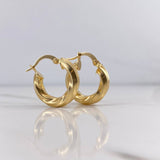 Candongas Kari 2.3gr / 1.9cm / Oro Amarillo 18K $