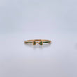 Anillo Moño Churumbela 1.75gr / T7 / Circones Verdes Oro Amarillo 18K $
