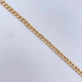 Pulso Cubano 3.35gr / 18.8cm / 4.1mm Oro Amarillo +0 18K $
