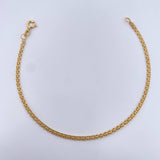 Pulso Chino 2.7gr / 20.9cm / 2.4mm Oro Amarillo +1 18K $