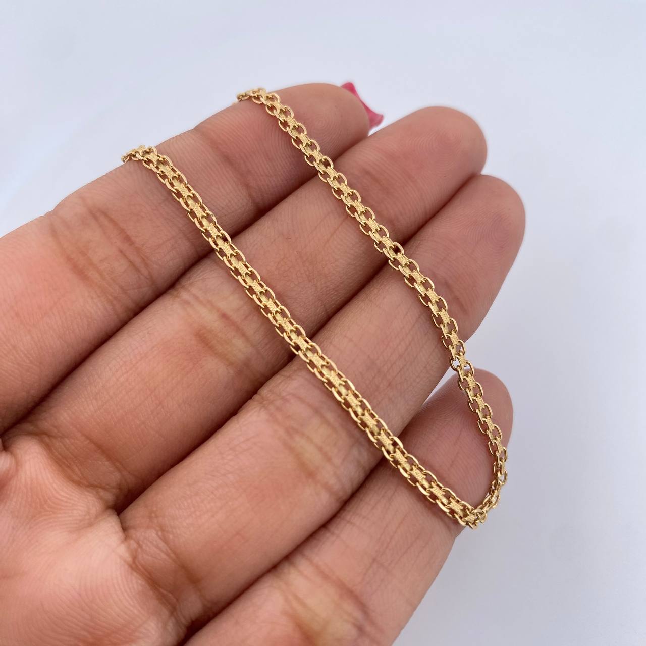Pulso Chino 2.7gr / 20.9cm / 2.4mm Oro Amarillo +1 18K $