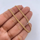 Pulso Chino 2.7gr / 20.9cm / 2.4mm Oro Amarillo +1 18K $
