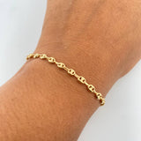 Pulso GC 2.3gr / 18.4cm / 3.5mm Liso Oro Amarillo 18K $