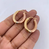 Candongas Fanny 4gr / 3.7cm / Punteadas Tres Oros 18K $