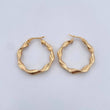 Candongas Serpiente 2.75gr / 2.8cm / Entorchadas Oro Amarillo 18K $