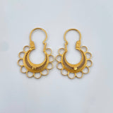 Candongas Reinas 3gr / 2.8cm / Filigrana Oro Amarillo 18K $