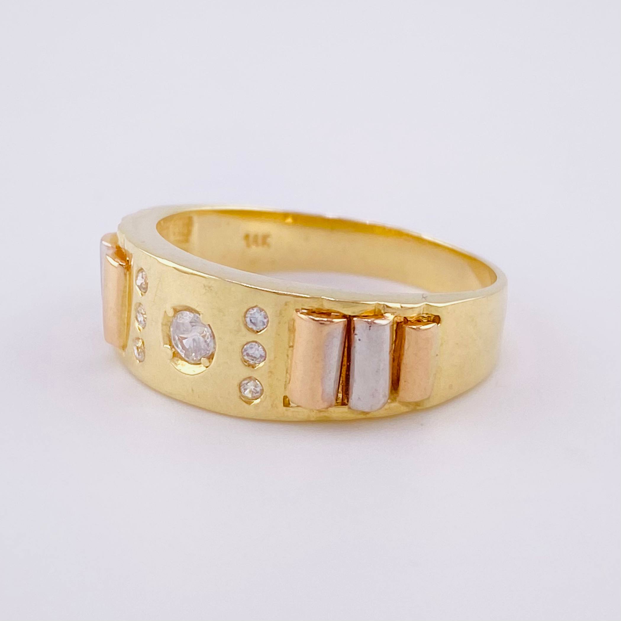 Anillo Solitario Bolumba 5.3g / T9 1/2 Tres Oros 18K