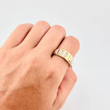 Anillo Solitario Bolumba 5.3g / T9 1/2 Tres Oros 18K
