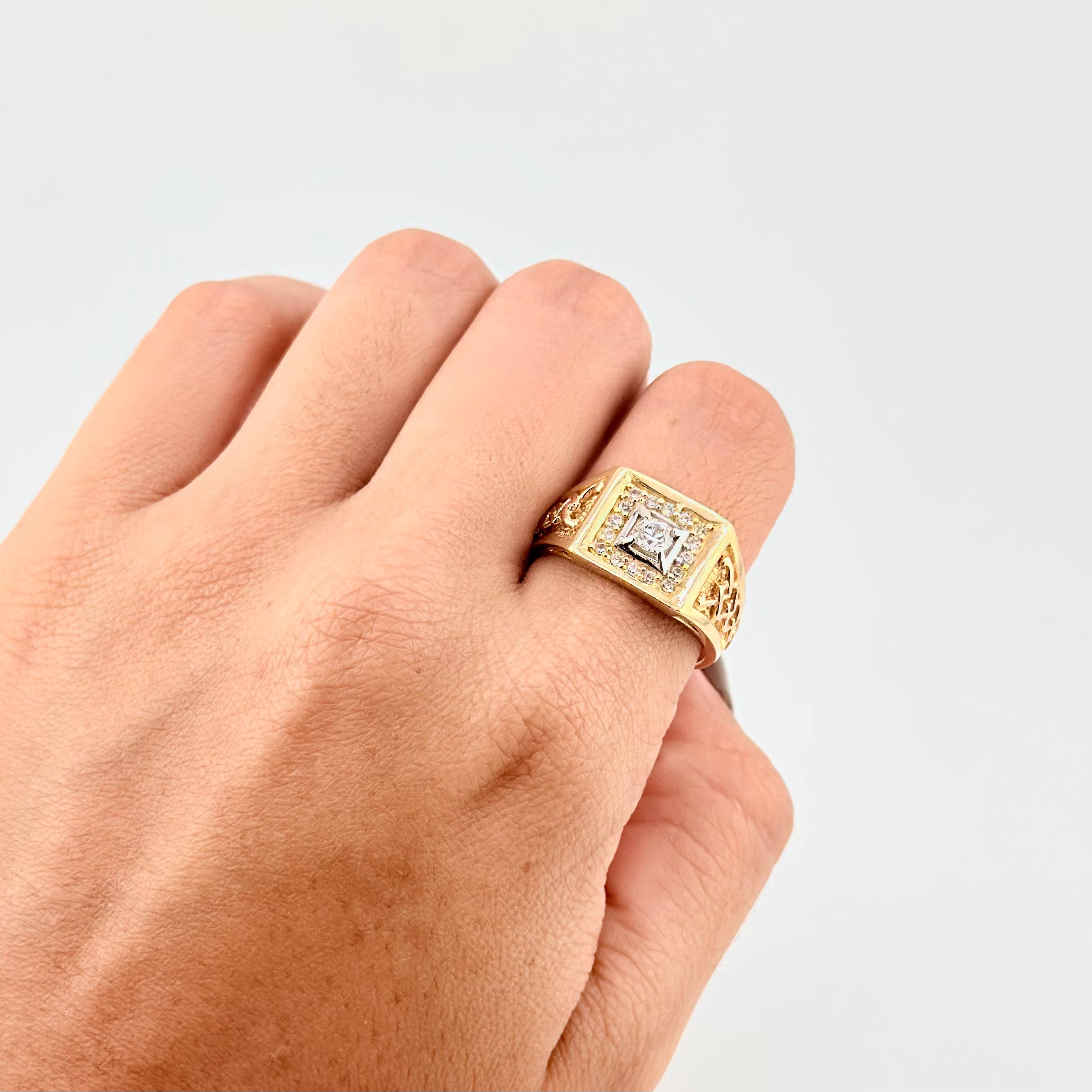Anillo Resplandor Elegante 5.95g / T10 Tres Oros 18K