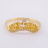 Anillo Corona 15's 2.05g / T8 Oro Amarillo 18K