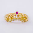 Anillo Corona 15's 1.8g / T5 1/4 Oro Amarillo 18K