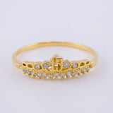 Anillo Corona 15's 1.3g / T6 3/4 Oro Amarillo 18K