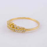 Anillo Corona 15's 1.3g / T6 3/4 Oro Amarillo 18K
