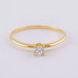 Anillo Solitario 0.9g / T6 1/4 Oro Amarillo 18K