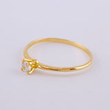 Anillo Solitario 0.9g / T6 1/4 Oro Amarillo 18K