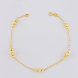 Pulso Tipo Militar Diamantado 2.25g / 18cm / 1.3mm Oro Amarillo 18K