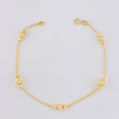Pulso Tipo Militar Diamantado 2g / 17.7cm / 1.4mm Oro Amarillo 18K