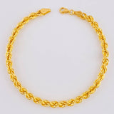 Pulso Lazo 4.4g / 19.5cm / 4.4mm Oro Amarillo 18K