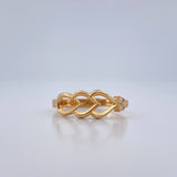 Anillo Corazon En Flecha 1.65gr / T6 1/2 / Oro Amarillo 18K &