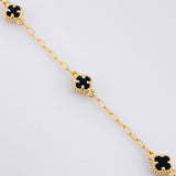 Pulso Trébol Cajón 2.65g / 20.6cm / 1.7mm Oro Amarillo 18K