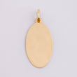 Dije Placa Ovalada 0.75g / 2.9cm Oro Amarillo 18K