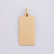 Dije Placa Rectangular Alargado 0.95g / 3cm Oro Amarillo 18K