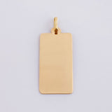 Dije Placa Rectangular Alargado 0.95g / 3cm Oro Amarillo 18K