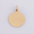 Dije Placa Cicular 1g / 2.2cm Oro Amarillo 18K