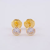 Topos Bisel 0.6g / 4.3mm Oro Amarillo 18K