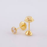 Topos Bisel 0.55g / 4.3mm Oro Amarillo 18K