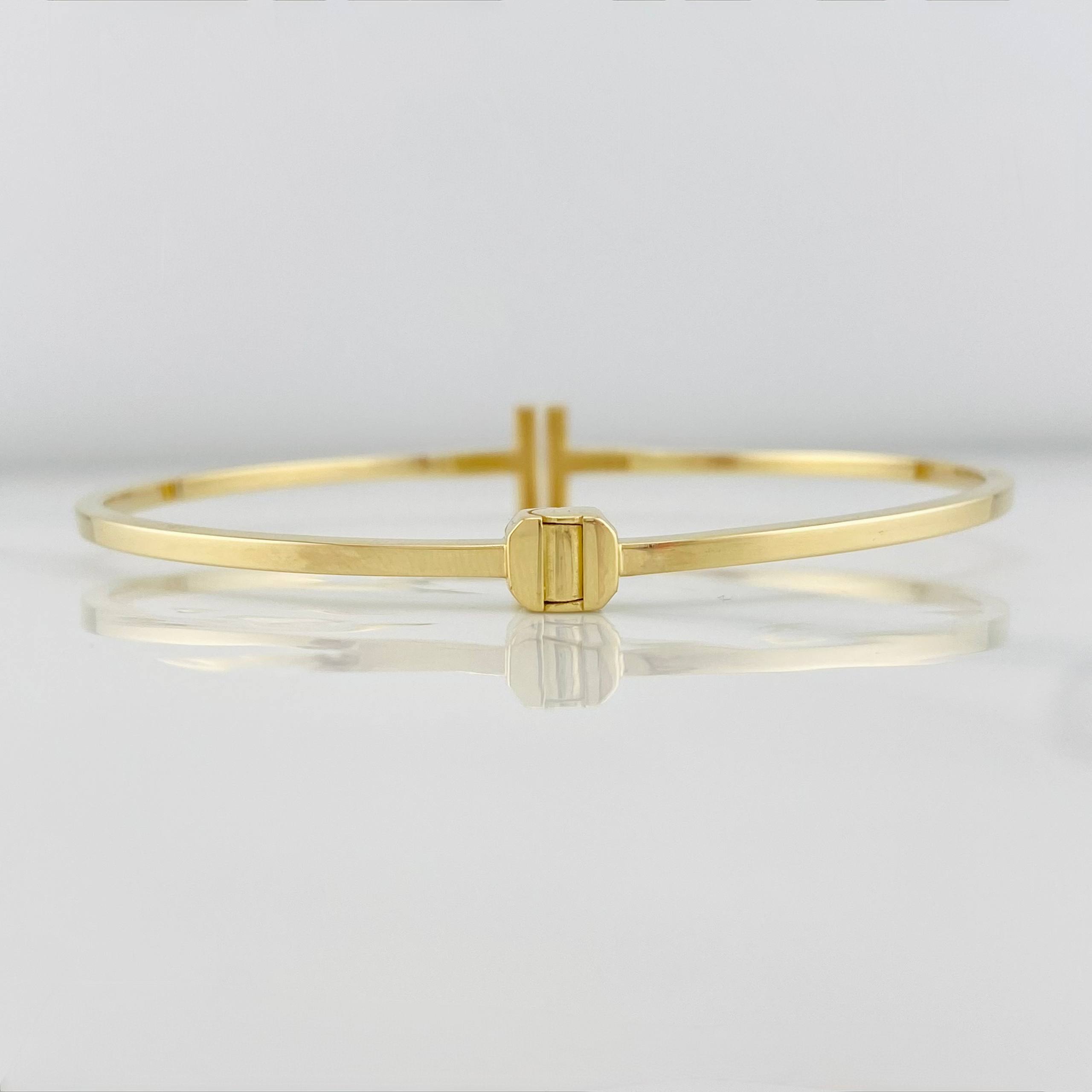 Pulso Aro T 5.65g / 18cm / 1.93mm Oro Amarillo 18K