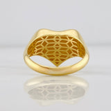 Anillo Corazon P 2.75g / T7 1/2 Oro Amarillo 18K