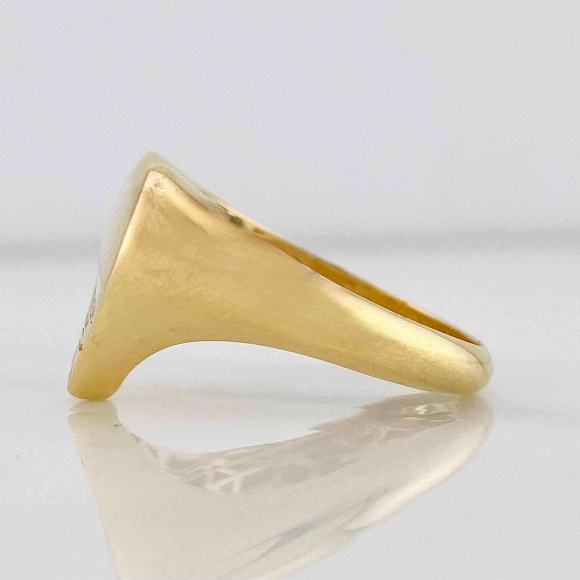 Anillo Corazon P 2.75g / T7 1/2 Oro Amarillo 18K