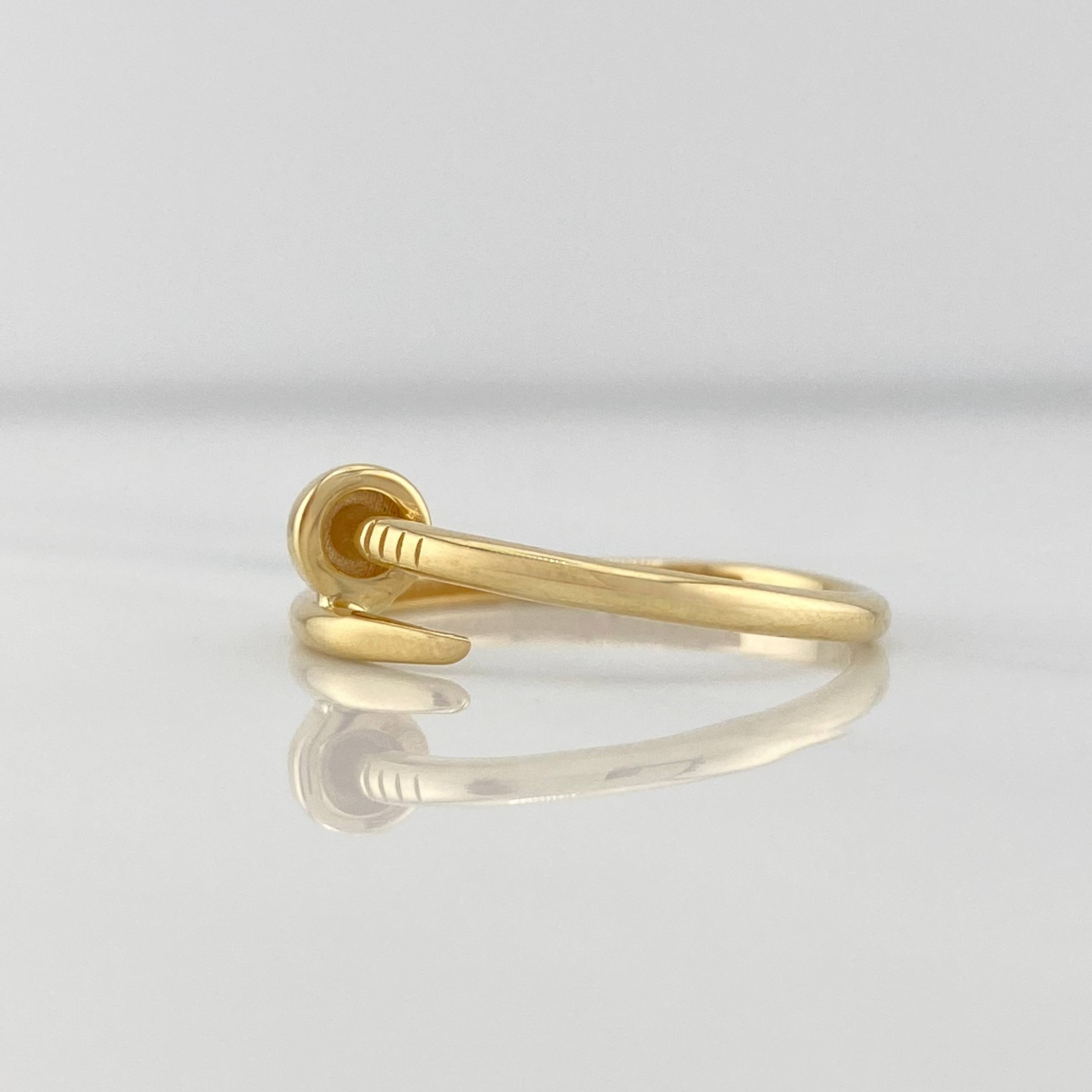 Anillo Clavo 1.3g / T7 Oro Amarillo 18K