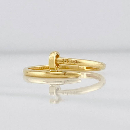Anillo Clavo 1.3g / T7 Oro Amarillo 18K