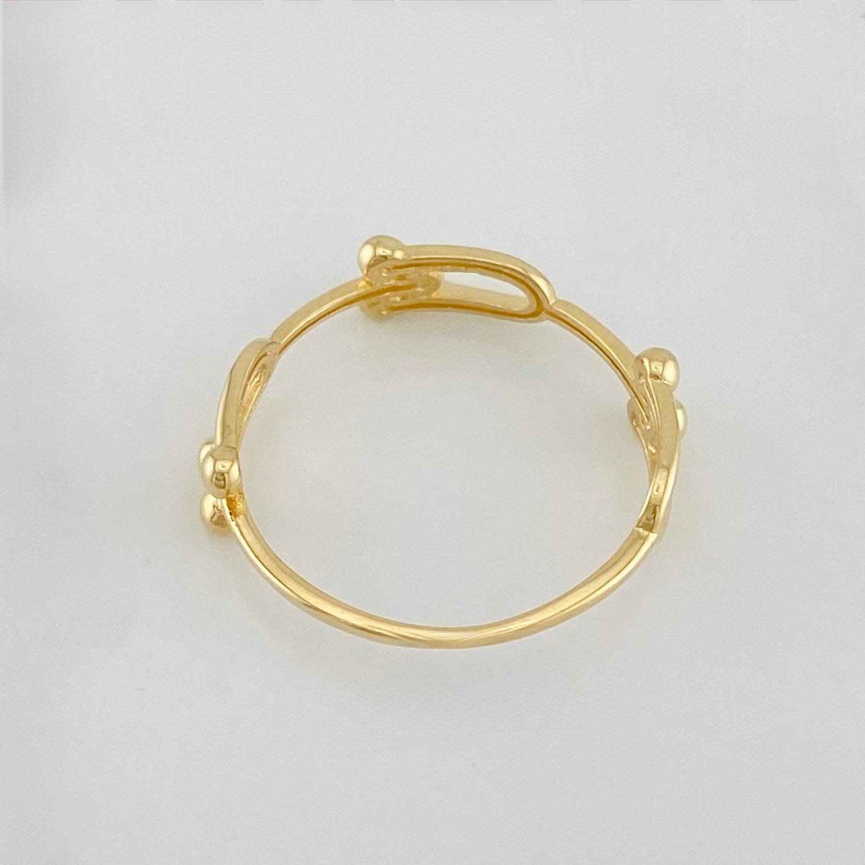Anillo Orbita 1.4g / T6 1/4 Oro Amarillo 18K