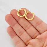 Candongas Tornillo 3.4g / 1.5cm Oro Amarillo 18K