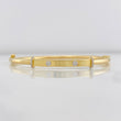 Pulso Aro Tornillo 7.25g / 17cm / 3.05mm Dos Oros Amarillo Blanco 18K