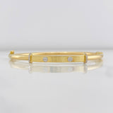 Pulso Aro Tornillo 7.25g / 17cm / 3.05mm Dos Oros Amarillo Blanco 18K