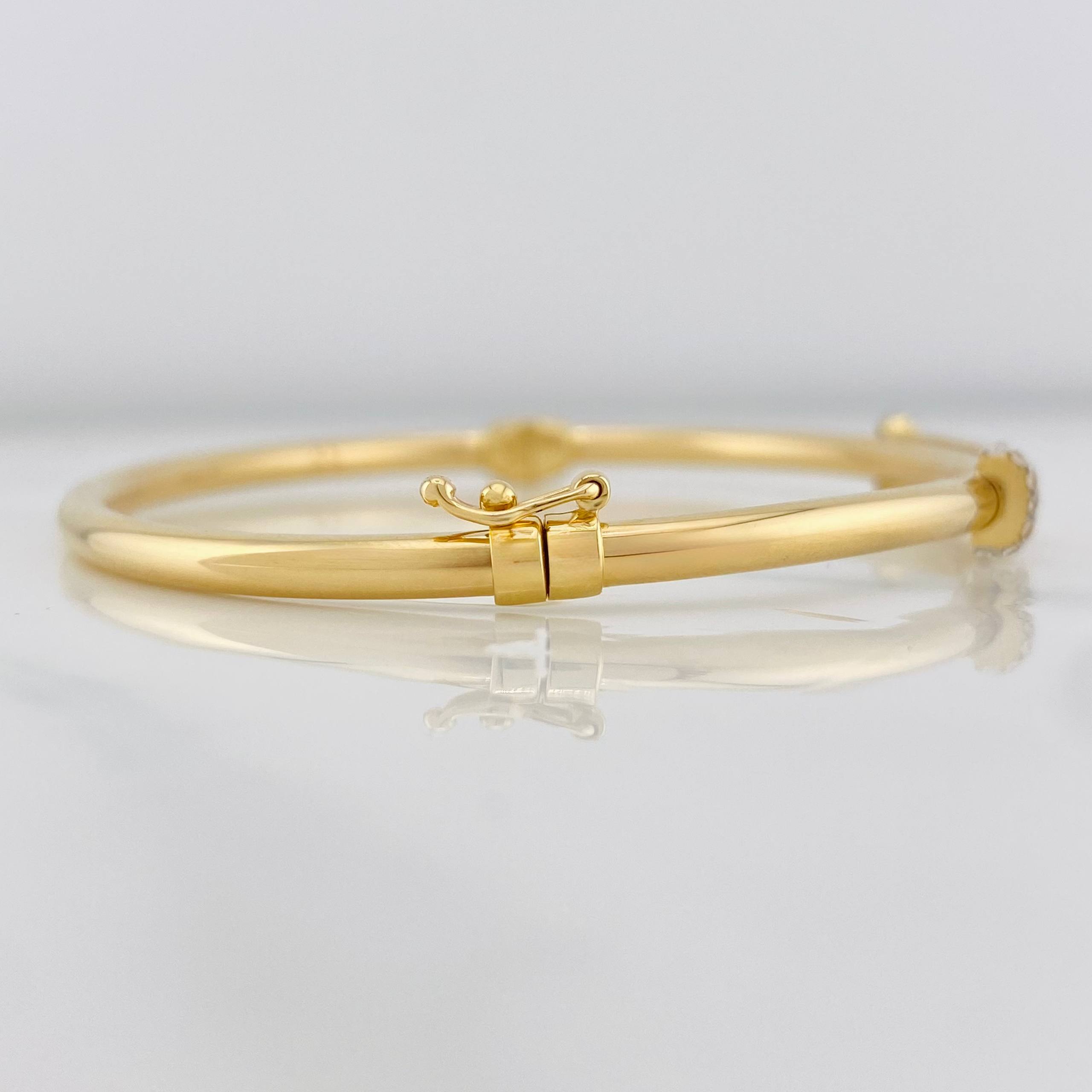 Pulso Aro Tornillo 7.25g / 17cm / 3.05mm Dos Oros Amarillo Blanco 18K