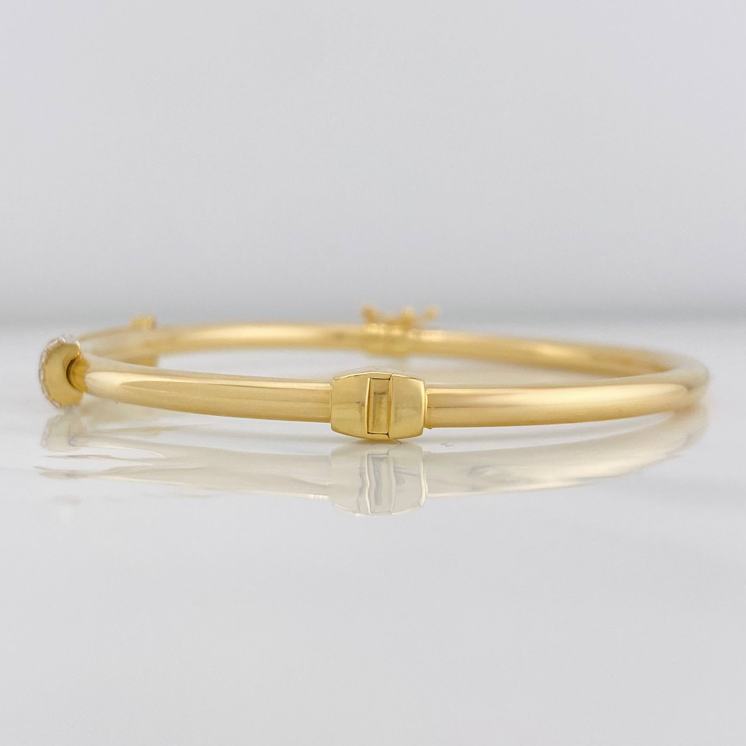 Pulso Aro Tornillo 7.25g / 17cm / 3.05mm Dos Oros Amarillo Blanco 18K