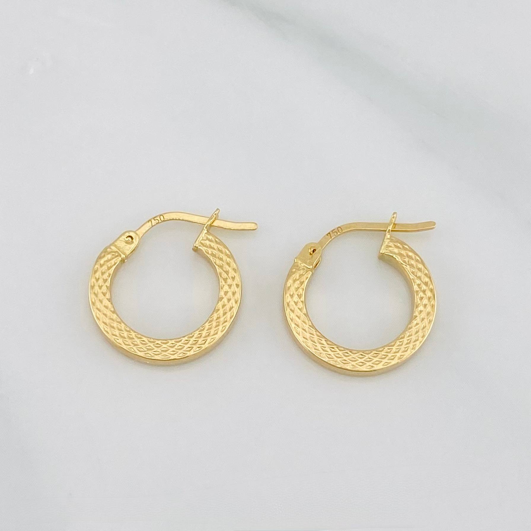 Candongas Piton 1.3g / 1.5cm Oro Amarillo 18K